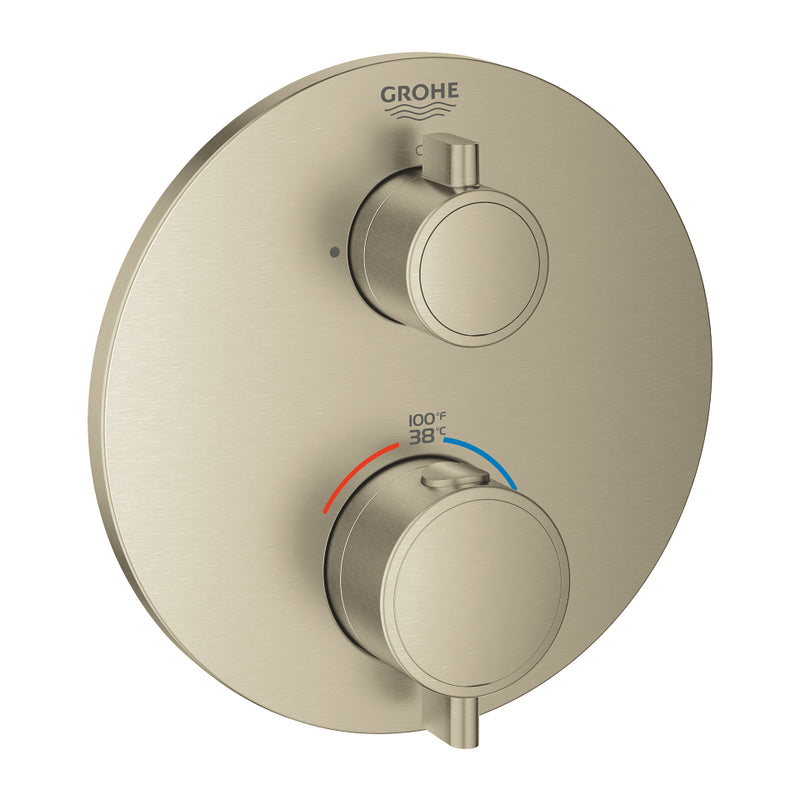 Grohe 24133 Grohtherm Dual Function 2-Handle Thermostatic Valve Trim