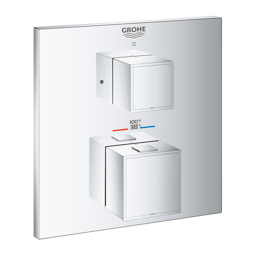 Grohe 24157 Grohtherm Single Function 2-Handle Thermostatic Valve Trim