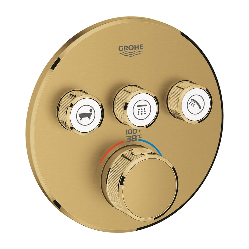 Grohe 29138 Grohtherm Triple Function Thermostatic Valve Trim