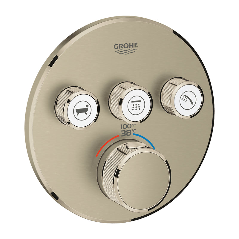 Grohe 29138 Grohtherm Triple Function Thermostatic Valve Trim