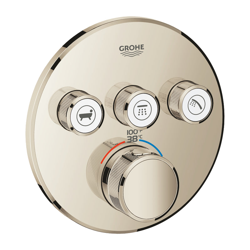 Grohe 29138 Grohtherm Triple Function Thermostatic Valve Trim