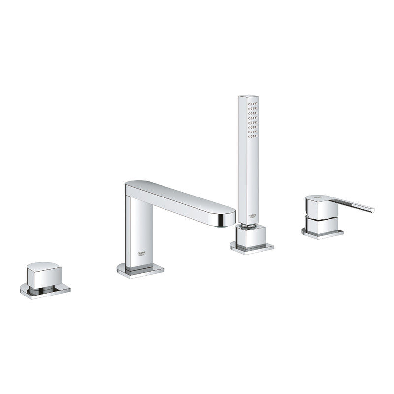 Grohe 29307 Plus 4-Hole Single-Handle Deck Mount Roman Tub Faucet with 6.6 L/min - 1.75 GPM Hand Shower