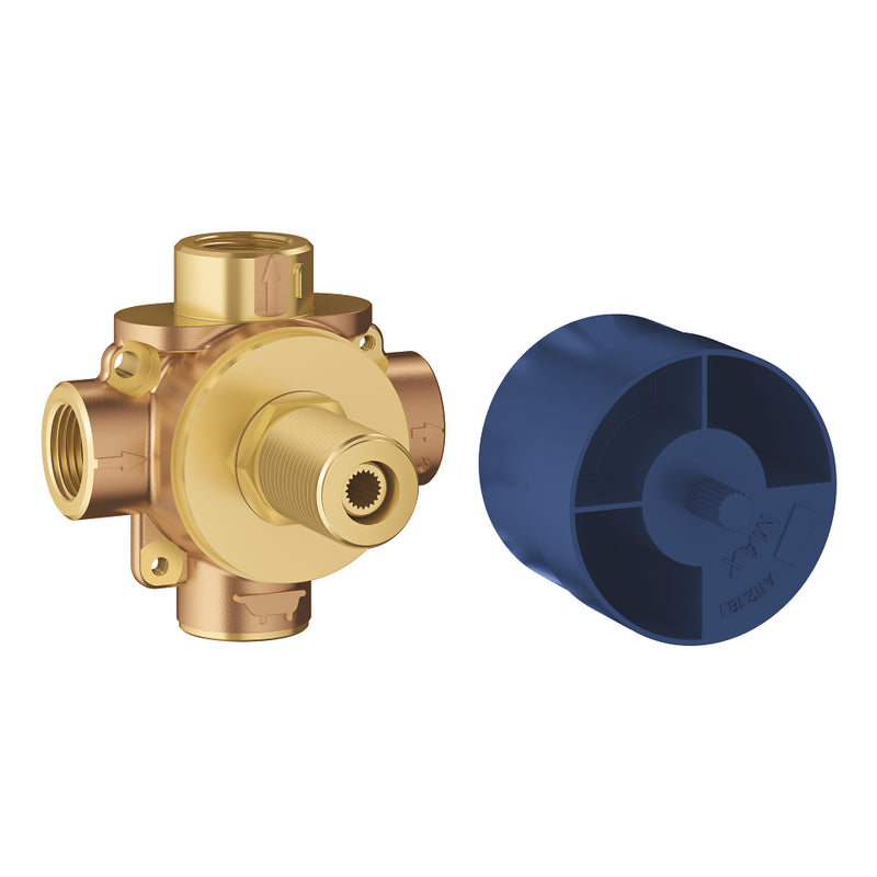 Grohe 29902 Non Rapido 3-Way Diverter Rough-In Valve - Discrete Functions 