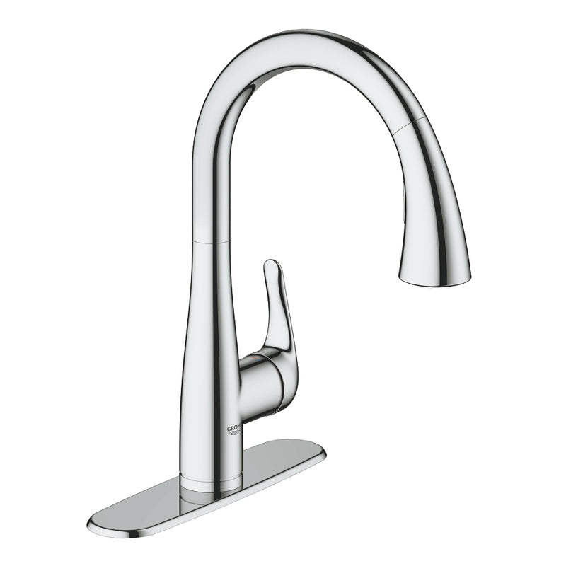 Grohe 30211 Elberon Single-Handle Pull Down Kitchen Faucet Dual Spray 6.6 L/min - 1.75 GPM