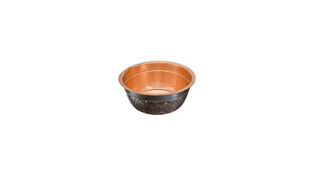 Franke CUJ810-14 Vessel mount copper sink with mosaics
