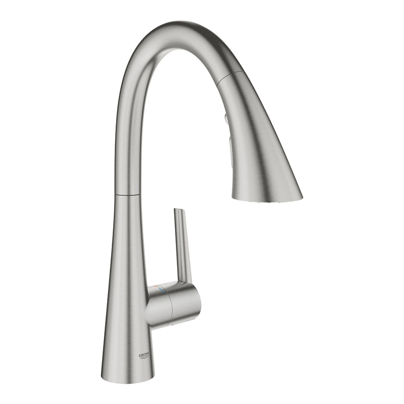 Grohe 30368 Grohe Zedra Single-Handle Pull Down Triple Spray Bar Faucet 6.6 L/min - 1.75 GPM