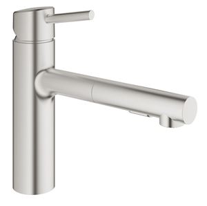 Grohe 31453 Concetto Single-Handle Pull-Out Kitchen Faucet Dual Spray 5.7 L/min - 1.5 gpm