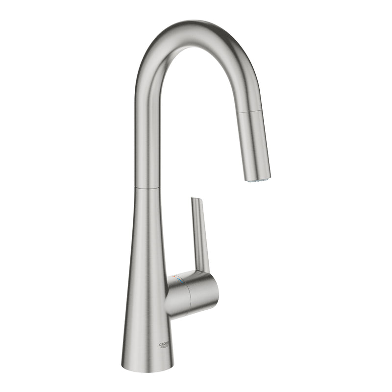 Grohe 32283 Grohe Zedra Single-Handle Pull Down Dual Spray Prep Faucet 6.6 L/min - 1.75 GPM