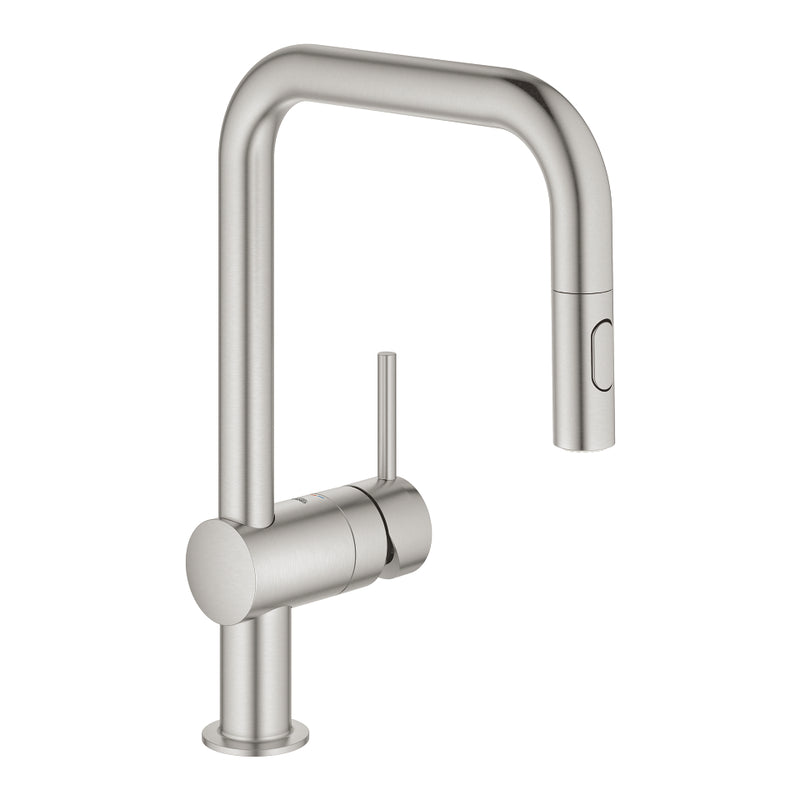 Grohe 32319 Minta Single-Handle Pull Down Kitchen Faucet Dual Spray 6.6 L/min - 1.75 GPM