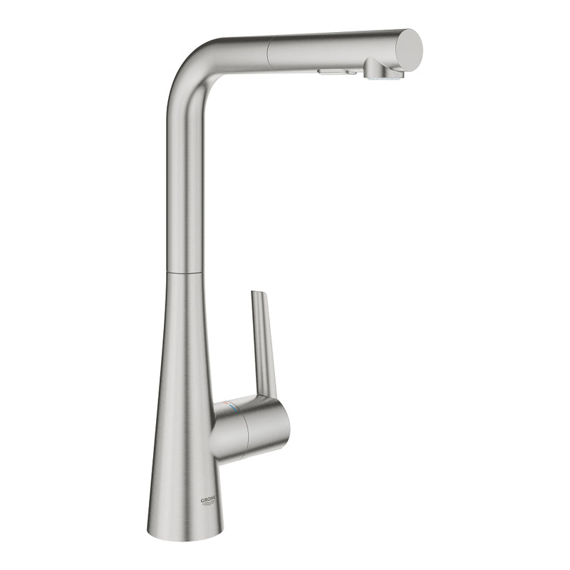 Grohe 33893 Grohe Zedra Single-Handle Pull-Out Kitchen Faucet Dual Spray 6.6 L/min - 1.75 GPM