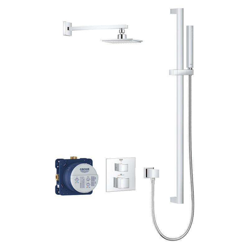 Grohe 34747 Grohtherm Thermostatic Shower Kit 27 L/min - 7.1 gpm 