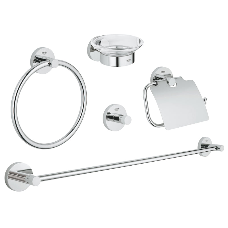 Grohe 40344 Essentials 5-in-1 Accessory Set