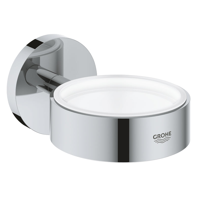 Grohe 40369 Essentials Holder For Glass Soap Dish Or Soap Dispenser