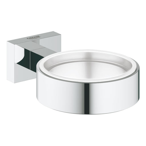 Grohe 40508 Essentials Cube Holder For Glass Soap Dish Or Soap Dispenser
