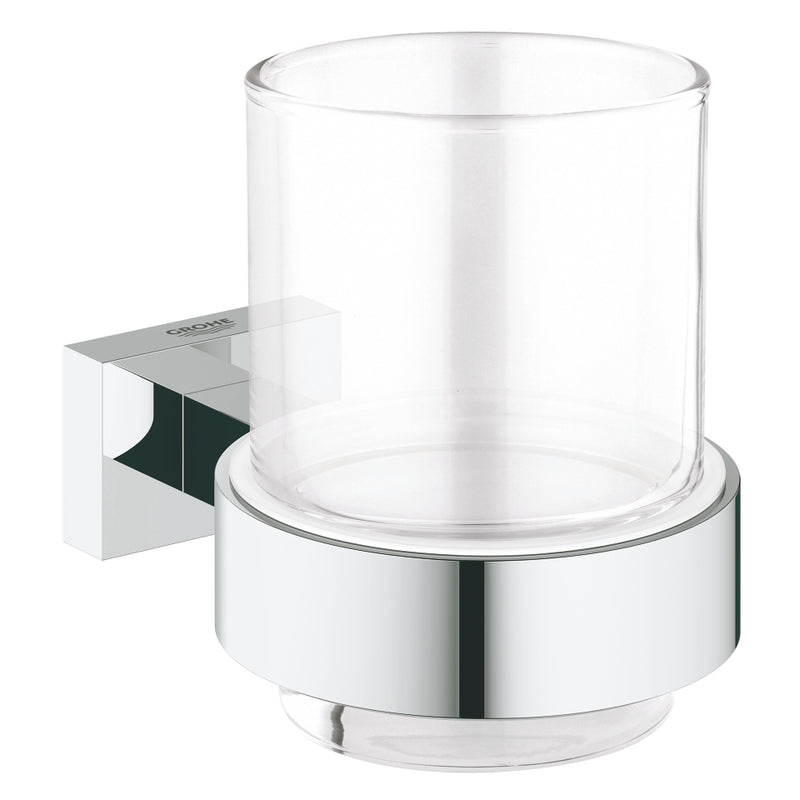 Grohe 40755 Essentials Cube Glass with Holder