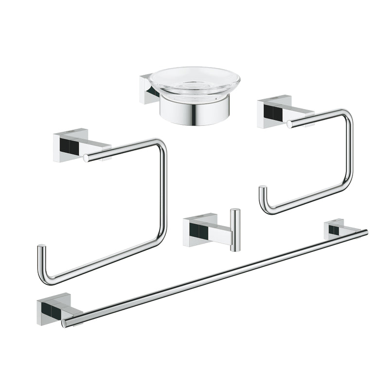 Grohe 40758 Essentials Cube 5-in-1 Accessory Set