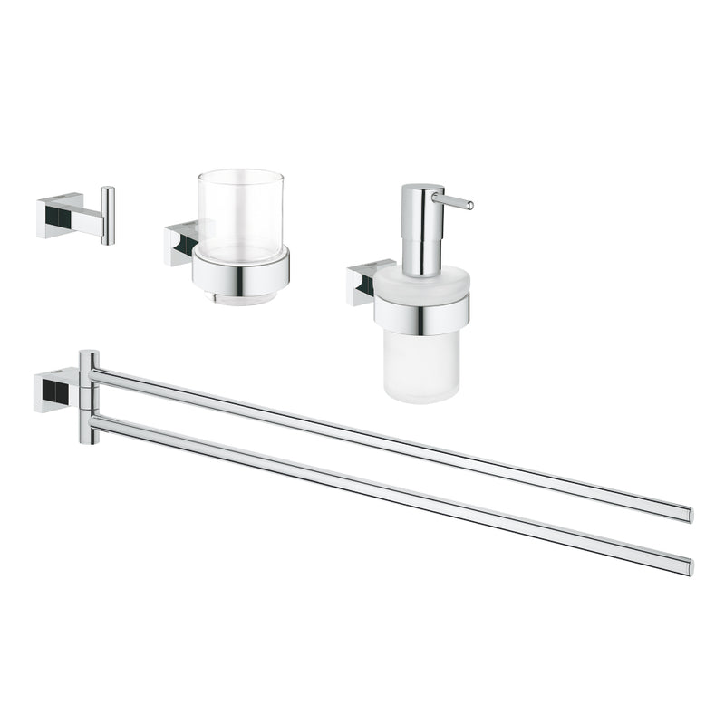 Grohe 40847 Essentials Cube 4-in-1 Accessory Set