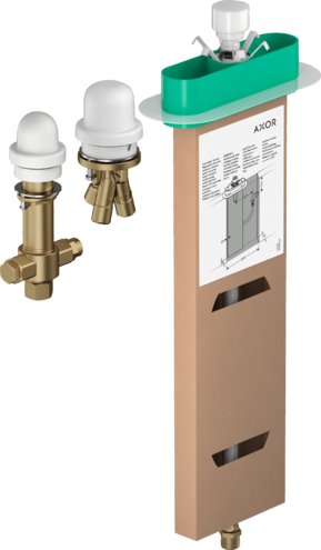 AXOR ROUGH, 3-HOLE ROMAN TUB SET WITH SINGLE HANDLE
