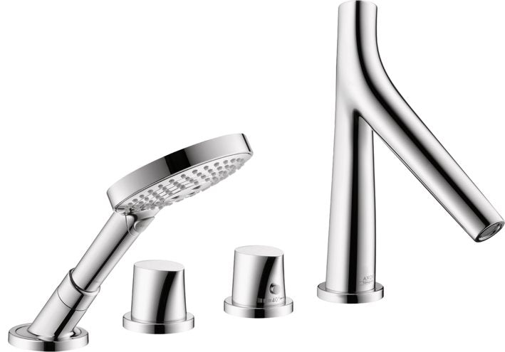 AXOR STARCK ORGANIC 4 HOLE ROMAN TUB SET 1.75GPM