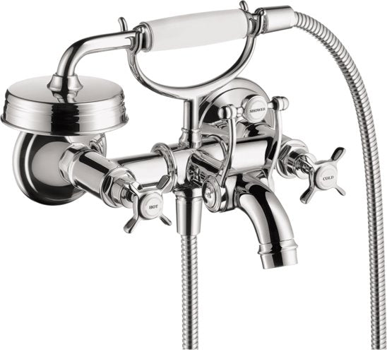 AXOR MONTREUX WALL MOUNTED TUBFILLER, TWO HANDLE 1.8 GPM