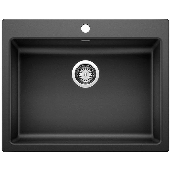 BLANCO PRECIS SINGLE 25 ADA DUAL MOUNT, ANTHRACITE