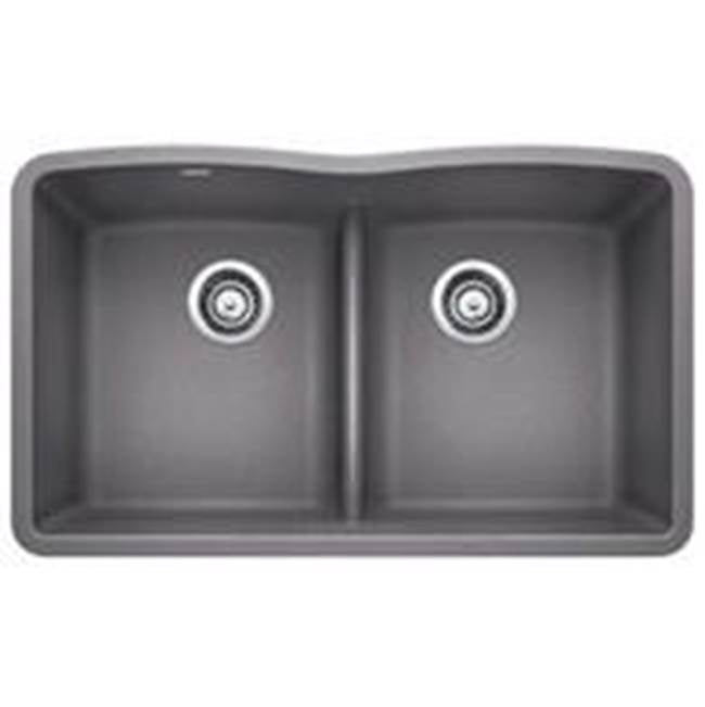BLANCO DIAMOND U 2 LOW DIVIDE, CONCRETE GRAY
