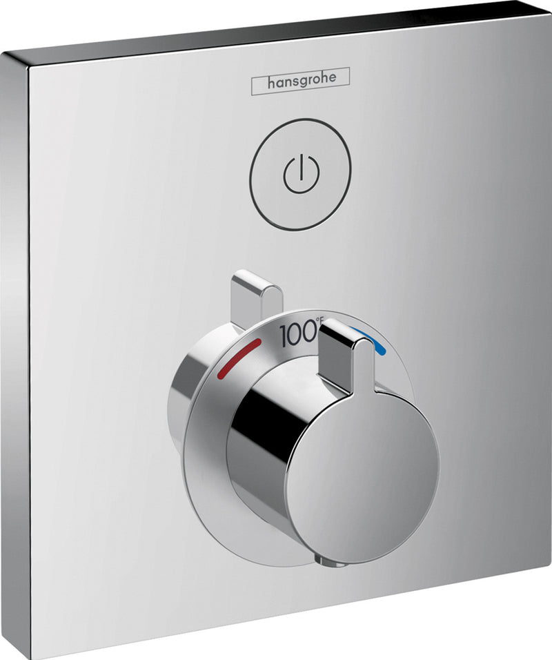 HANSGROHE SHOWERSELECT E THERMOSTATIC TRIM 1 FUNCTION, SQUARE