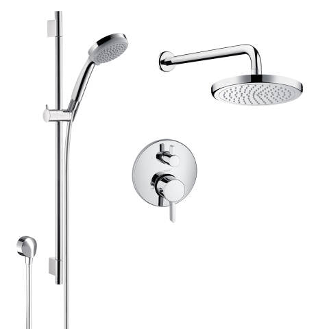 HANSGROHE SHOWER KIT THM 2-FUNCTION WALLBAR W/HSHWR & SHHD