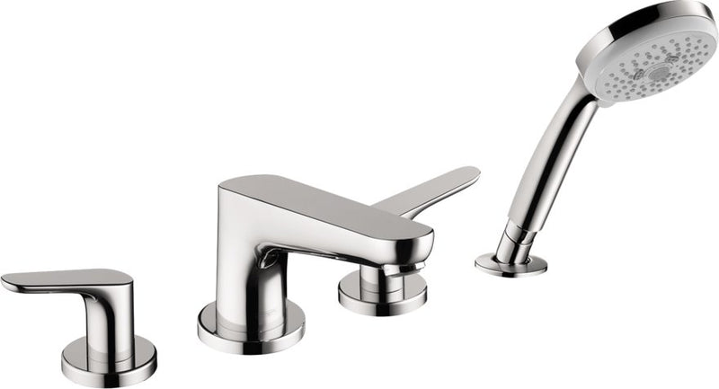 HANSGROHE FOCUS 4-HOLE ROMAN TUB SET TRIM WITH 1.8 GPM HANDSHOWER
