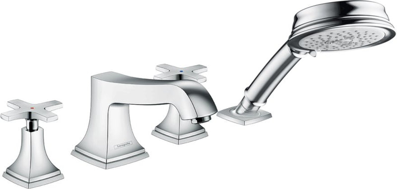HANSGROHE METROPOL CLASSIC 4H ROMAN TUB CROSS HANDLE