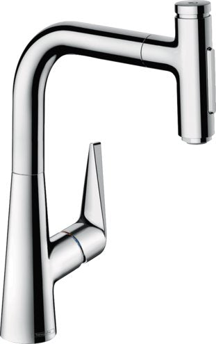 HANSGROHE TALIS SELECT S PREP KITCHEN FAUCET, 2-SPRAY PULL-OUT
