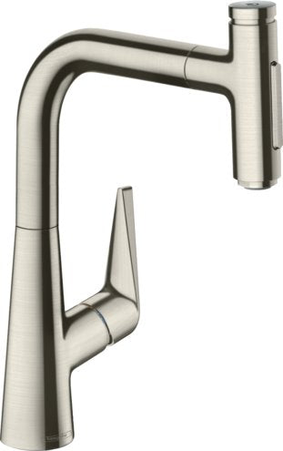 HANSGROHE TALIS SELECT S PREP KITCHEN FAUCET, 2-SPRAY PULL-OUT