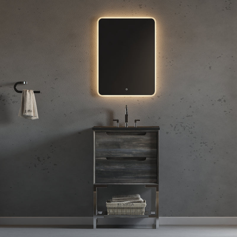 Virta 24 Inch Ashley Floor Mount Single Sink Vanity
