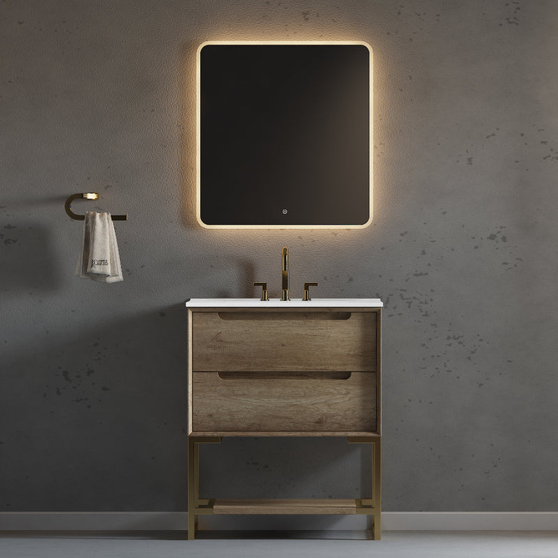 Virta 30 Inch Ashley Floor Mount Single Sink Vanity