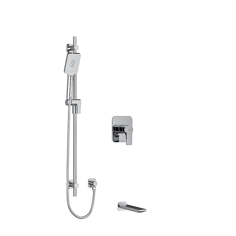 Riobel Fresk 2-Way Shower System Trim with Spout and Hand Shower Rail  TKIT1244FR