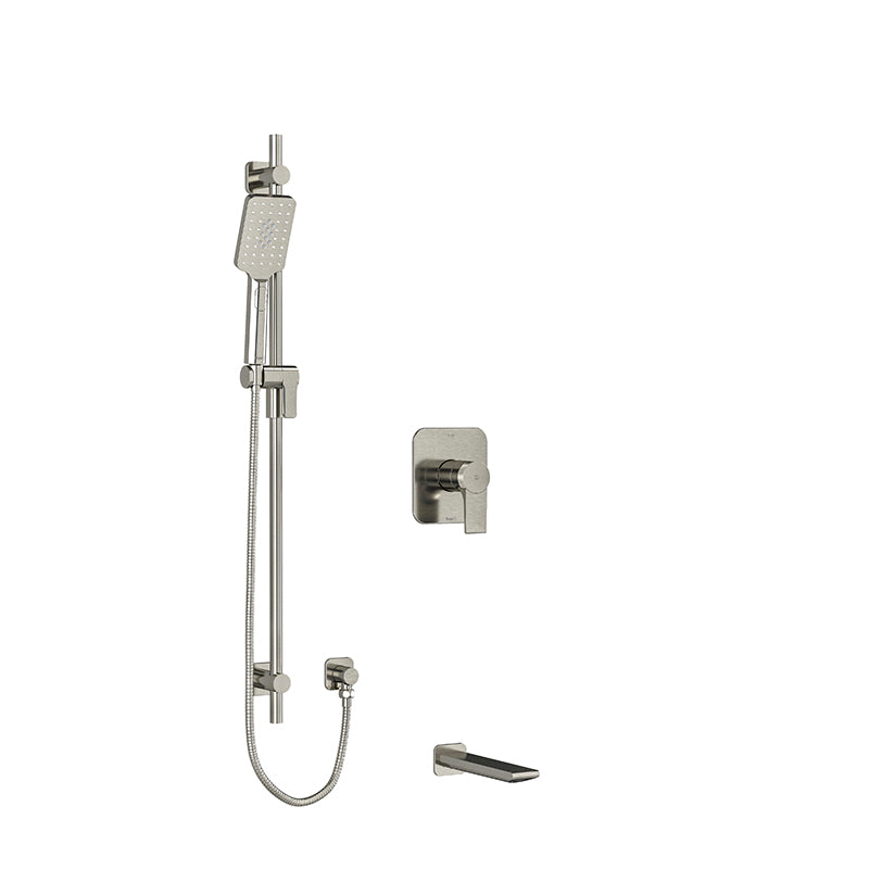 Riobel Fresk 2-Way Shower System Trim with Spout and Hand Shower Rail  TKIT1244FR