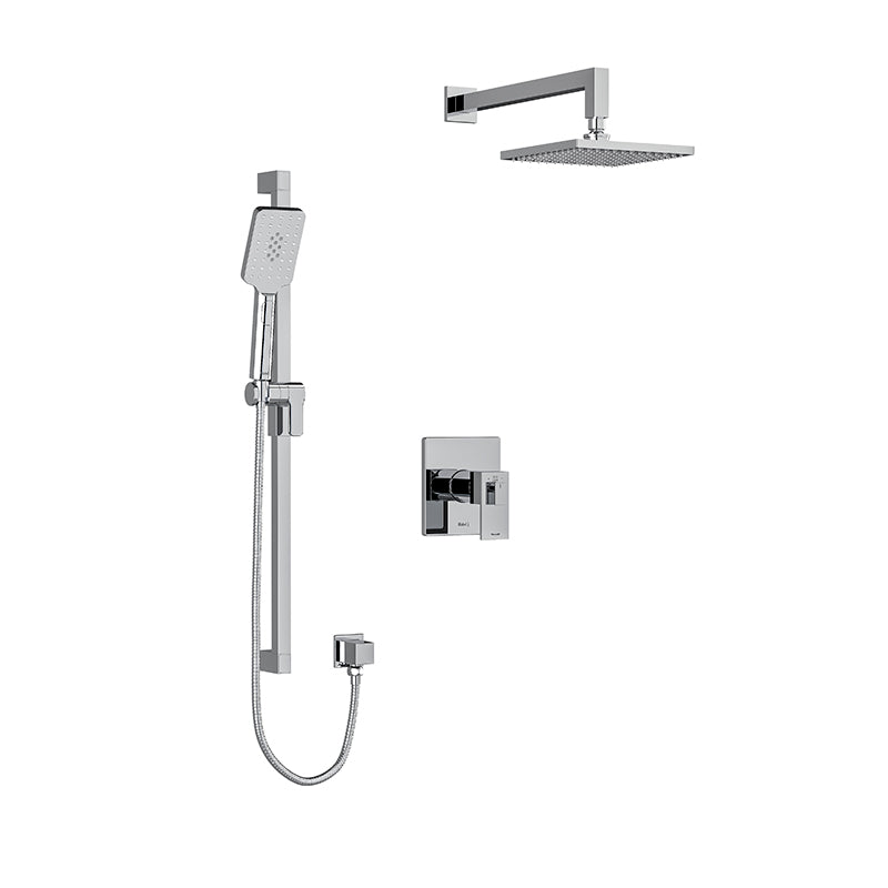 Riobel Kubik 2-Way Shower System Trim with Hand Shower and Shower Head TKIT323US
