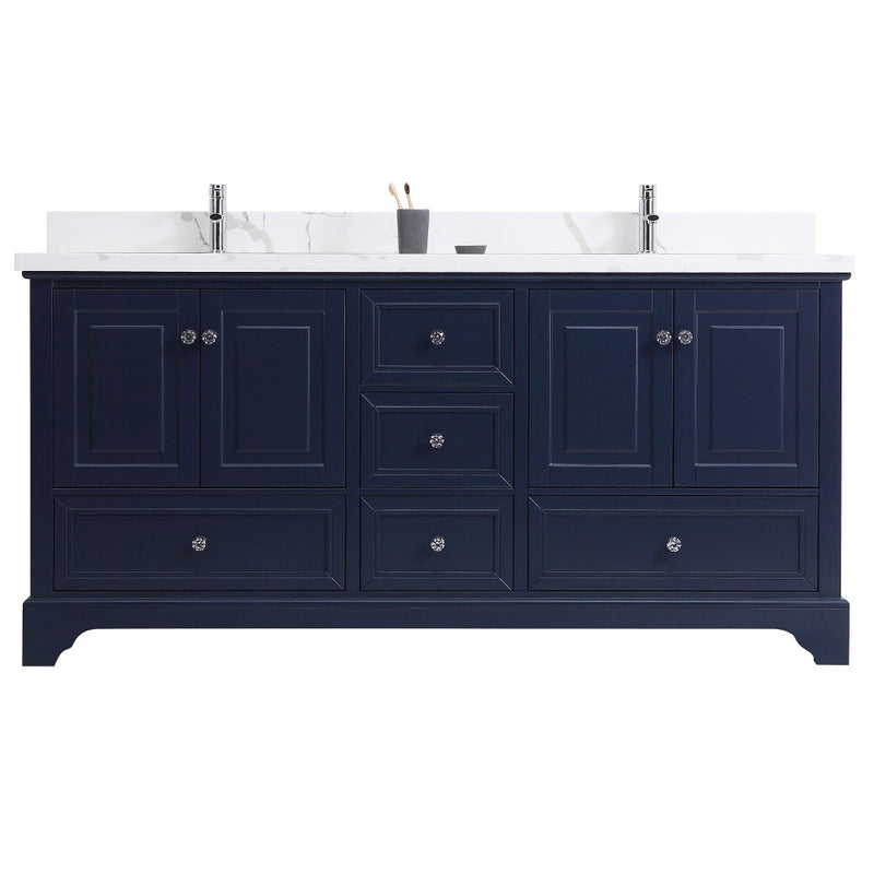 Virta 72 Inch Dalia Floor Mount Double Sink Vanity