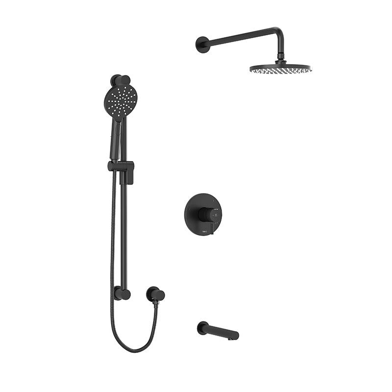 Riobel Riu 3-Way Shower System Trim with Hand Shower Rail, Shower Head and Spout TKIT1345RUTMKN