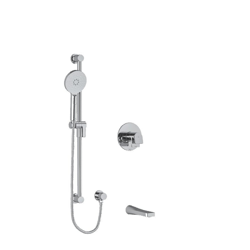 Riobel Ode 2-Way Shower System Trim with Spout and Hand Shower Rail  TKIT1244OD