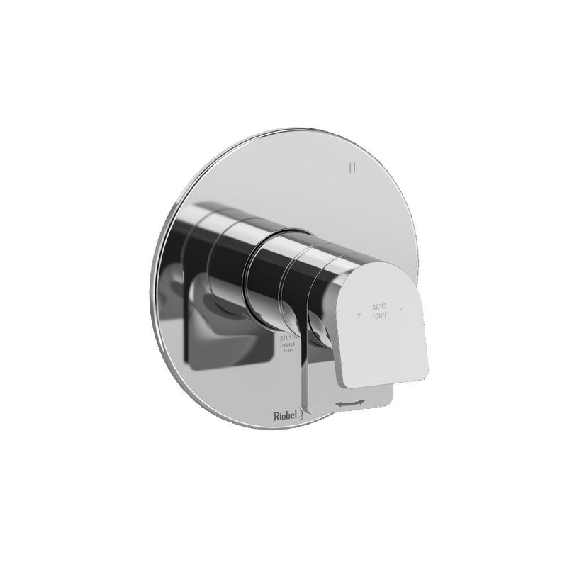Riobel Ode TOD47 3-way no share Type T/P (thermostatic/pressure balance) coaxial valve trim (Without Rough-in)