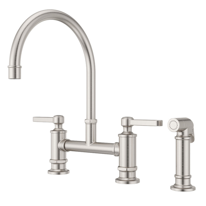 Pfister Port Haven 2-Handle Kitchen Faucet with Side Spray