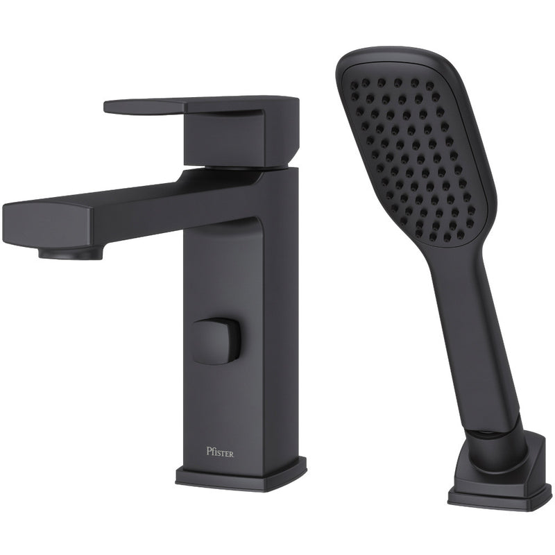 Pfister Deckard Single Handle Complete Roman Tub Trim with Handheld Shower