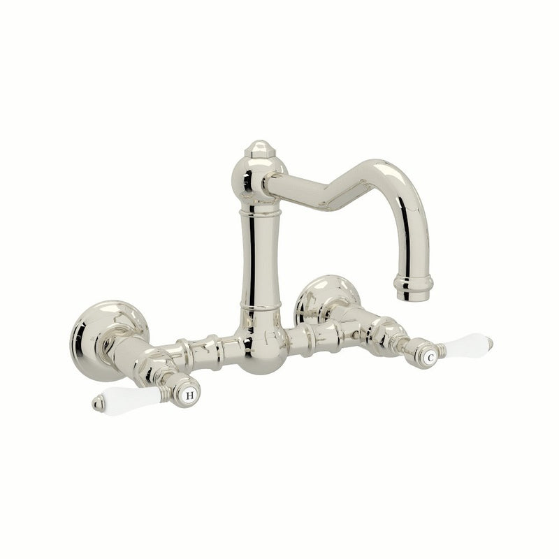 ROHL Acqui® Wall Mount Column Spout Bridge Kitchen Faucet