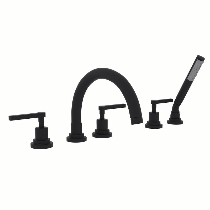 ROHL Lombardia® 5-Hole Deck Mount Tub Filler With C-Spout
