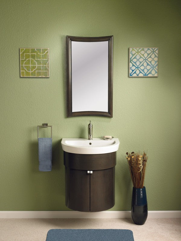 Fairmont Designs 158-WV24 Boulevard 24 Curved Wall Mount Vanity and Sink Set