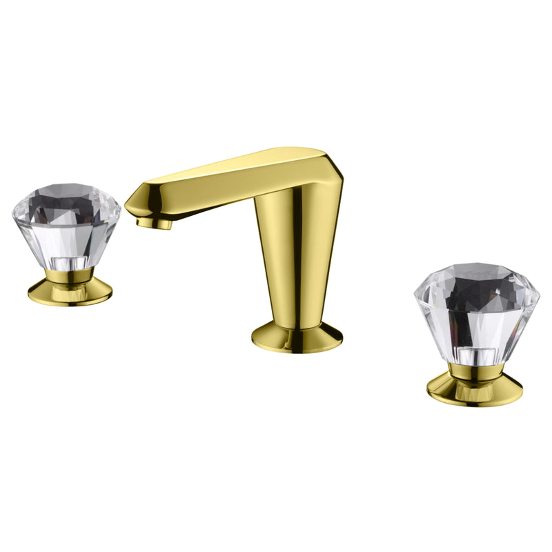 Empyrean JDECR08 Jade 8" Widespread Lavatory Faucet with Crystal