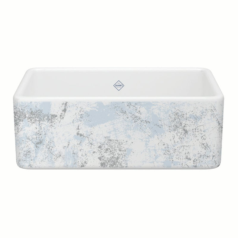 Shaws MS3018 30" Shaker Single Bowl Farmhouse Apron Front Fireclay Kitchen Sink