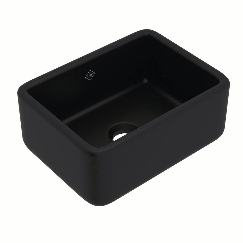 Shaws RC2418 24" Lancaster Single Bowl Farmhouse Apron Front Fireclay Kitchen Sink
