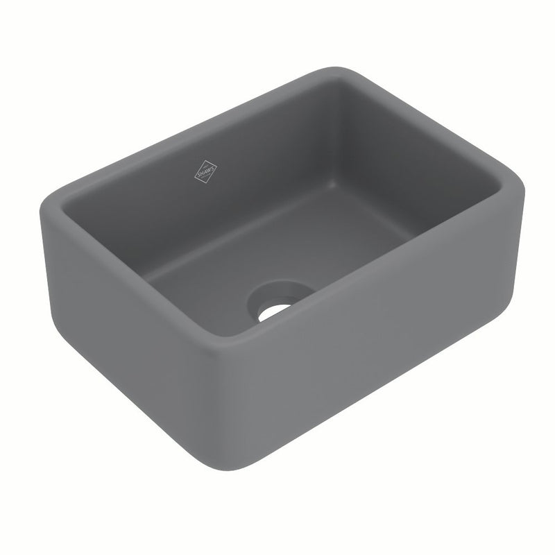 Shaws RC2418 24" Lancaster Single Bowl Farmhouse Apron Front Fireclay Kitchen Sink